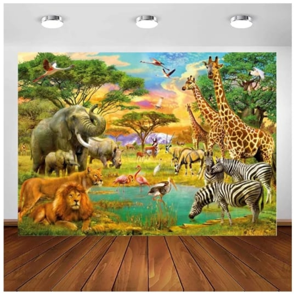 10x10ft Tropical Forest Safari Backdrop